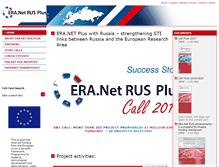 Tablet Screenshot of eranet-rus.eu